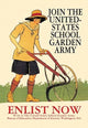 Join the United States School Garden Army- Gallery Wrapped Canvas Art 28" x 42"