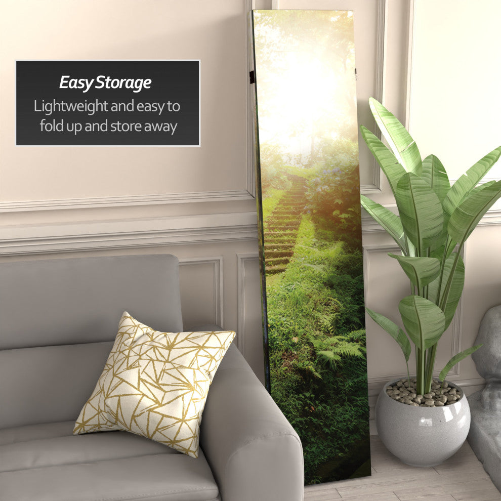 6' Tall Double Sided Stairway to Heaven Canvas Room Divider
