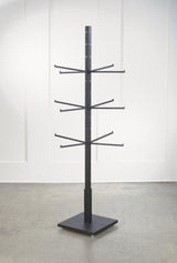 4 Sided Black Garment Rack with 12 Arms