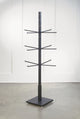 4 Sided Black Garment Rack with 12 Arms