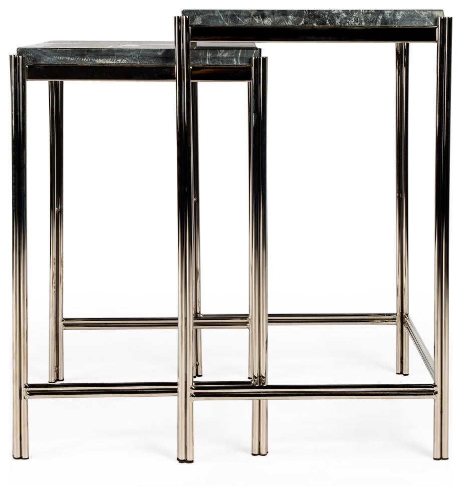 Butler Deguanna Marbel and Metal Nesting Tables