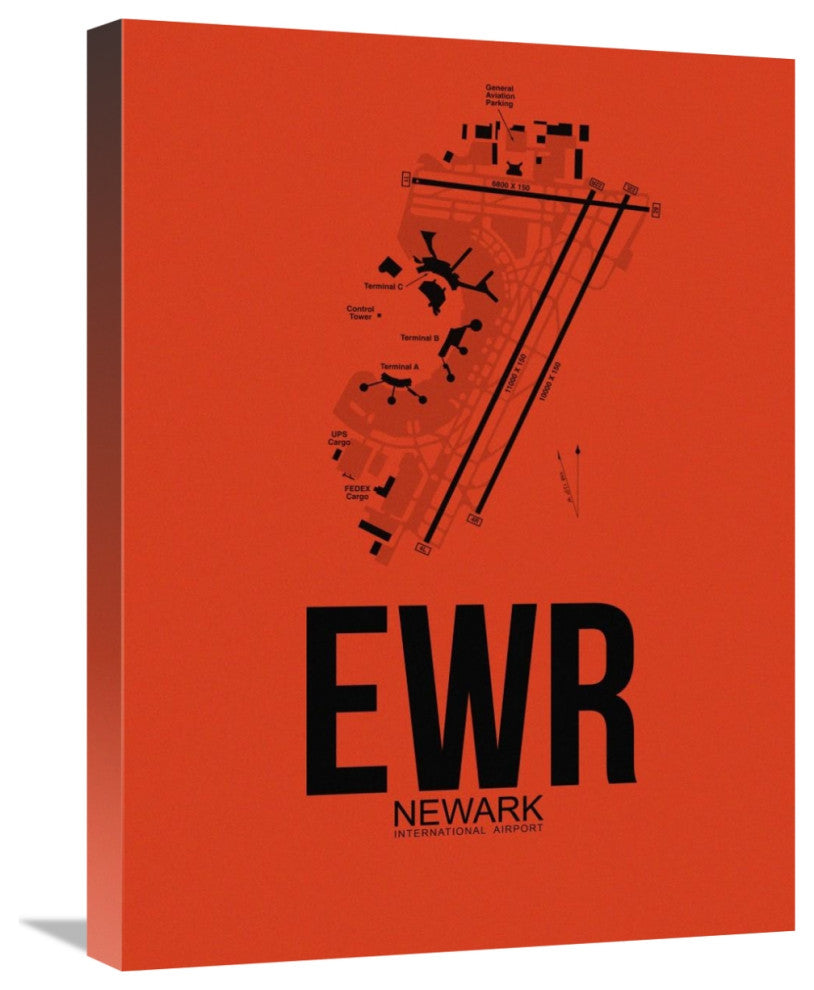 "EWR Newark Airport Orange" Fine Art Print