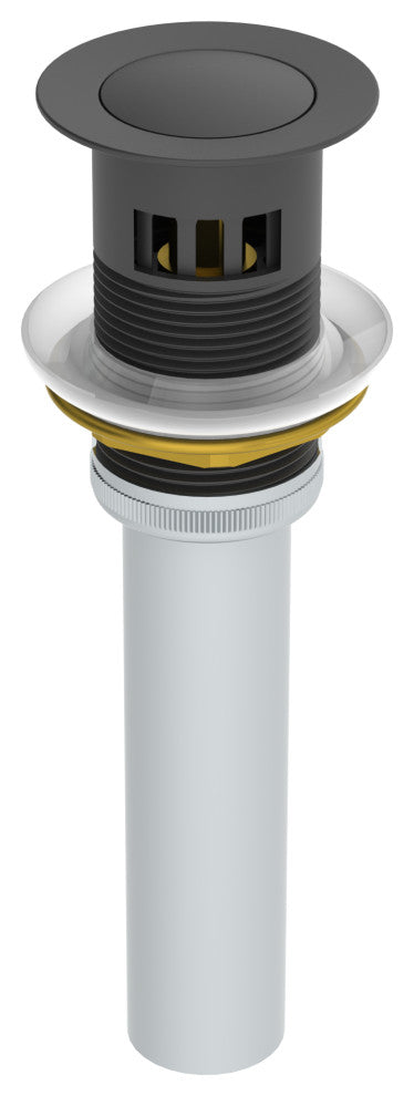 Elm 4" Centerset Faucet, Matte Black, Push Pop Drain