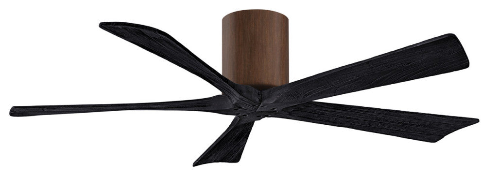 Matthews Fan, Irene-5H Ceiling Fan, Walnut, 52", Matte Black
