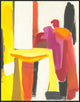 Red Block Structure No. 2, Giclee Reproduction Artwork