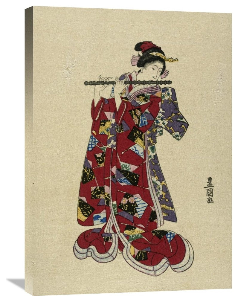 "Yokobue - Seven Hole Chinese Flute" Artwork, 21"x30"