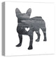 Designs Direct Creative Group Ink Silhouette Frenchie 24x24 Canvas Wall Art