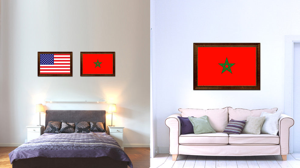 Morocco Country Flag Canvas Print, 27"x39"
