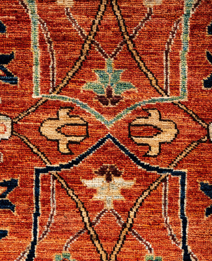 Serapi One-of-a-Kind Hand-Knotted Area Rug Red, 3'1" x 4'11"
