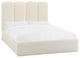 Palani Cream Boucle Queen Bed - Cream