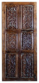 Consigned Floral Craved Door Panels Shabby Chic Bypass Barndoors 84x36