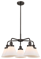Innovations Cone 5 25.75" Chandelier Oil Rubbed Bronze