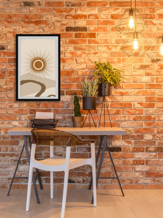 "Arching Channel" Framed Painting Print, 12x18
