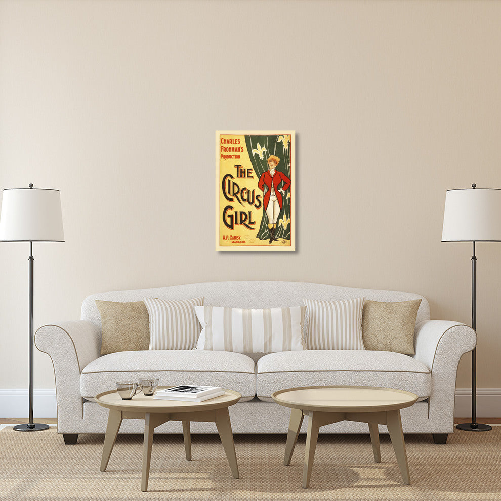 "Vintage Circus Poster" Canvas by Hollywood Photo Archive, 24x36"