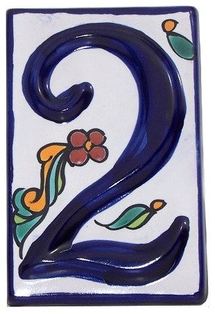 Colonial Talavera Ceramic House Number Two