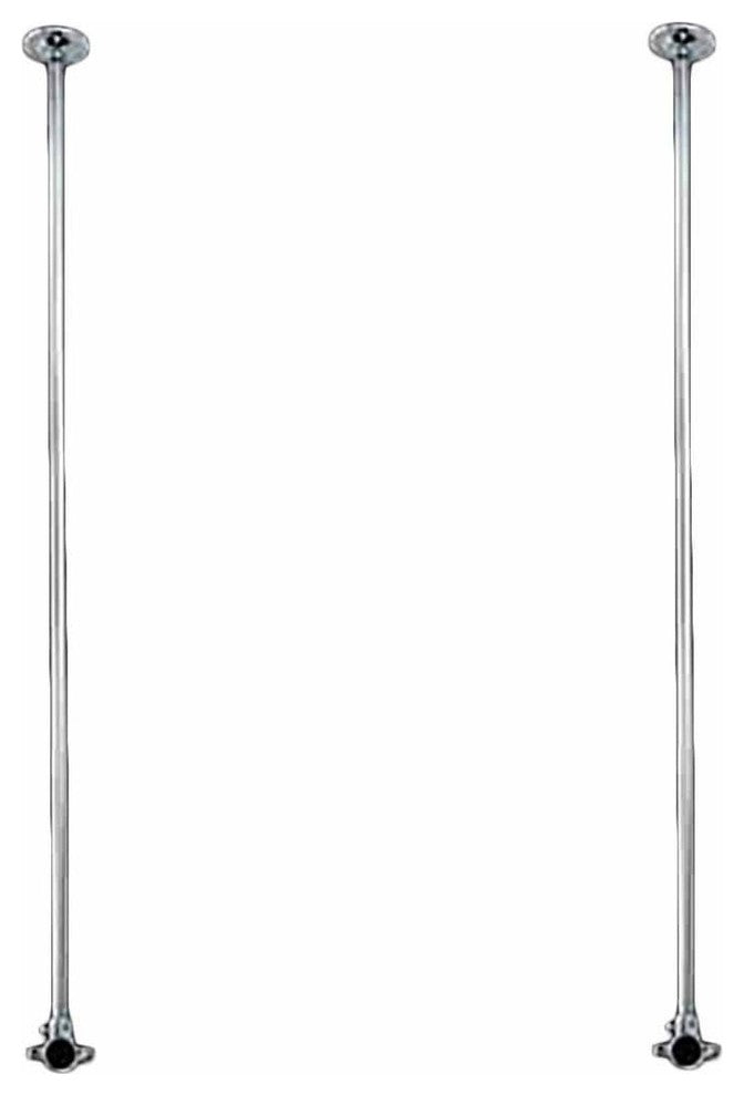 2 Shower Surround Chrome Ceiling Brace Only 38" |
