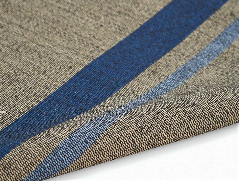 Calvin Klein San Diego Beige/Cobalt Area Rug By Nourison, 5'x7'