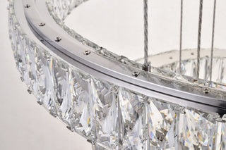 Contemporary Chrome-Light Chandelier