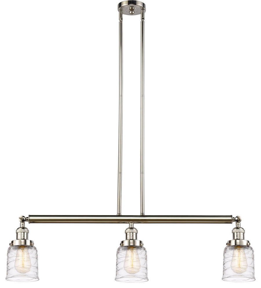 INNOVATIONS 213-PN-G513 3-Light Island Light Polished Nickel