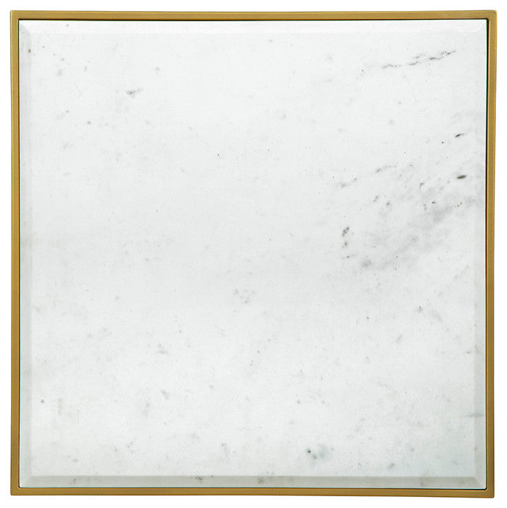 Cubes Aluminum Side Table, Gold