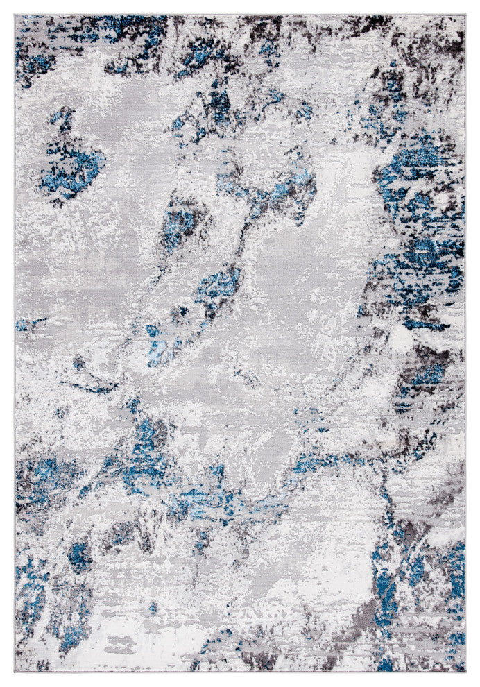 Safavieh Amelia Collection, ALA232 Rug, Grey/Blue, 4'5"x6'5"