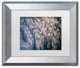 Philippe Hugonnard 'Terracotta I' Art, Silver Frame, White Matte, 14"x11"