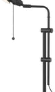 31" Bronze Metal Adjustable Desk Table Lamp With Bronze Dome Shade