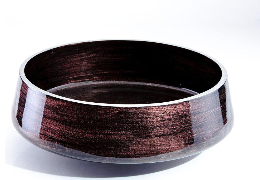 Alumix Exte Luxury Vessel Sink, Brown and Black