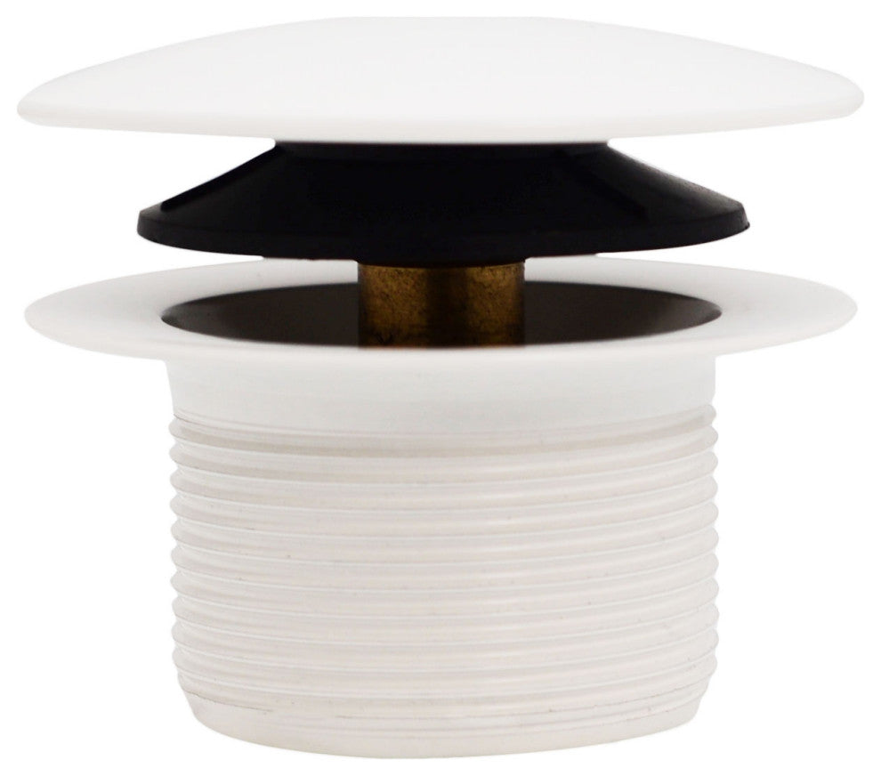 Illusionary Overflow 12" & 4" Sch. 40 PVC Bath Waste and Overflow Tip-Toe, White
