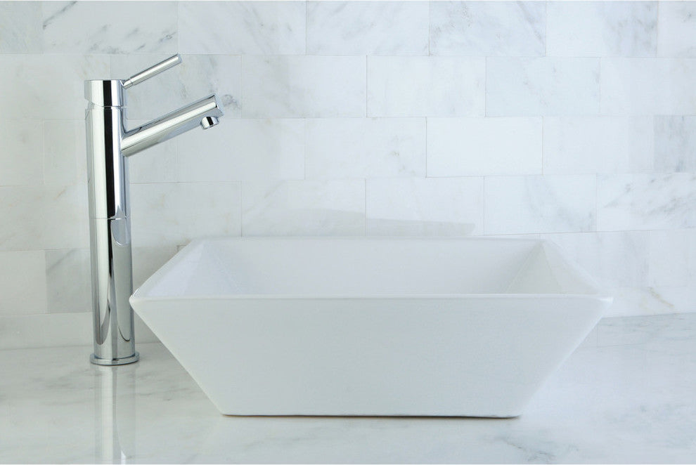 Fauceture Vessel Sink, White
