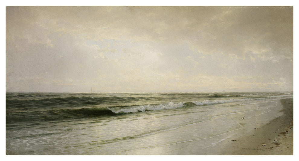 'Quiet Seascape, 1883' Canvas Art by William Richards