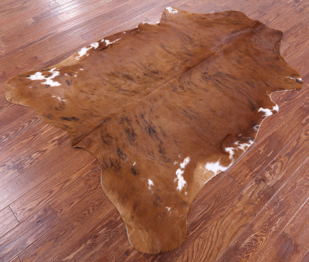 Natural Cowhide Rug 6' 6" X 5' 5" C1841