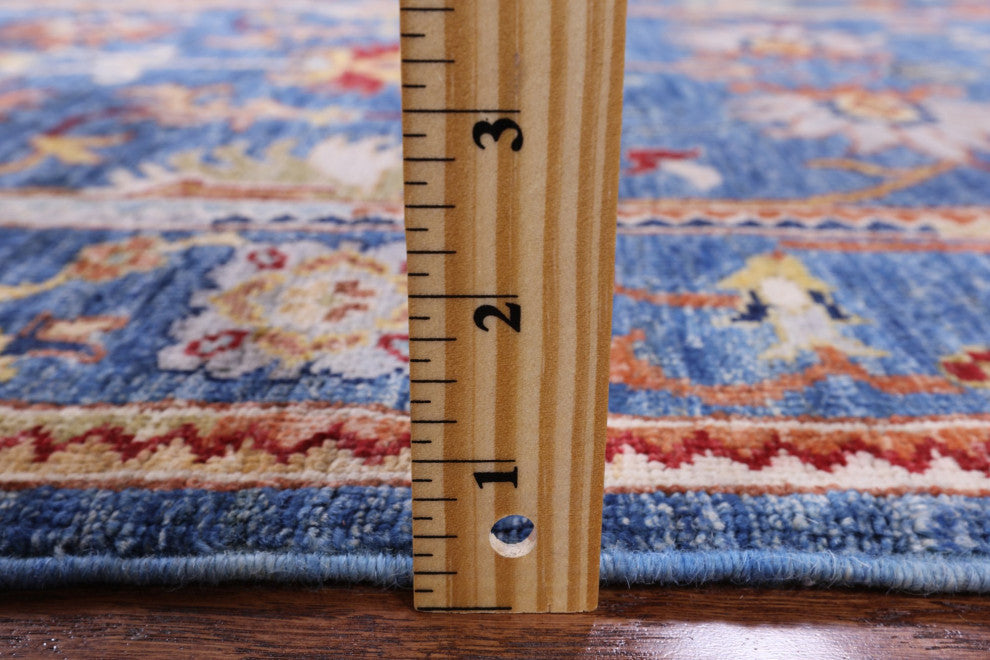 2' 9" X 10' 0" Handmade Persian Tabriz Wool Runner Rug Q8381