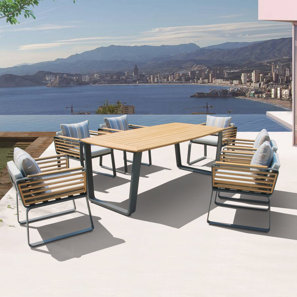 Deko Living Palazzolo Outdoor Dining Chairs and Table Set