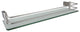 Ucore 20" Glass Shelf With Mounting Hardware, Brushed Stainless