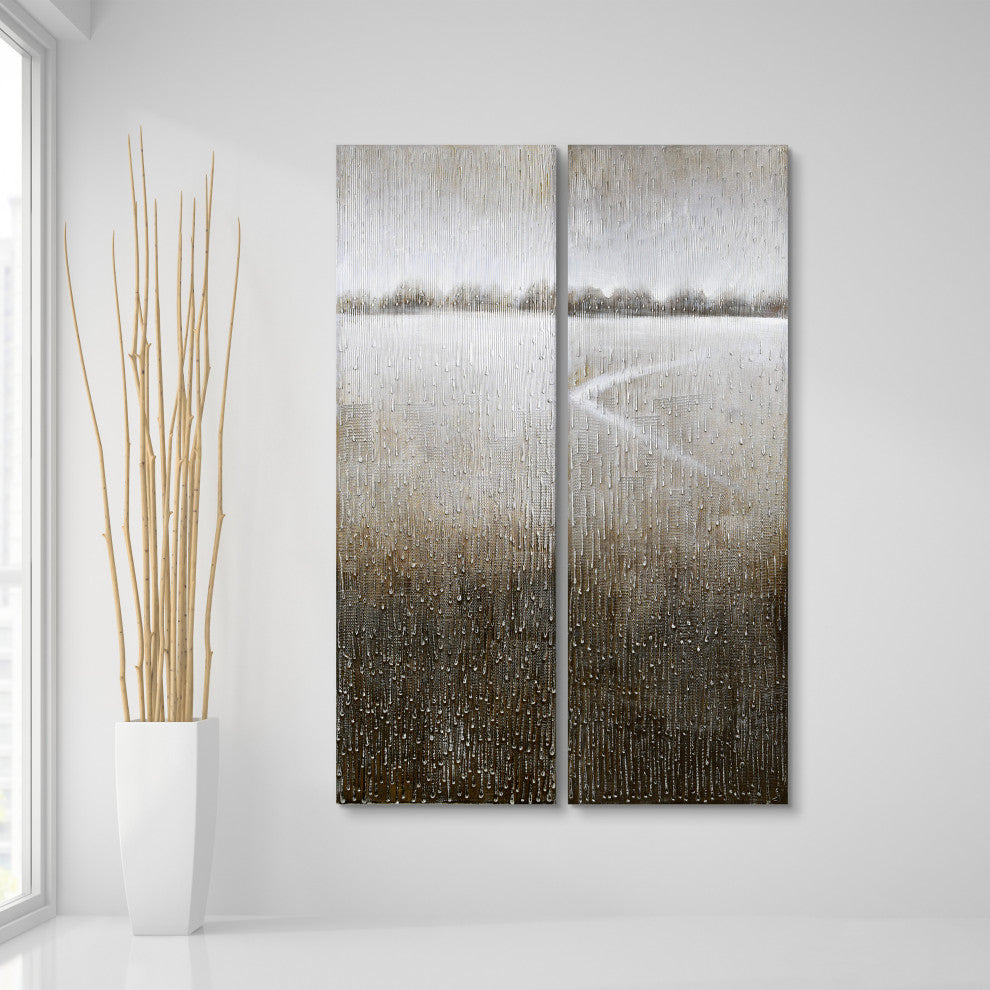 Listlessness Textured Metallic Hand Painted Wall Art by Martin Edwards