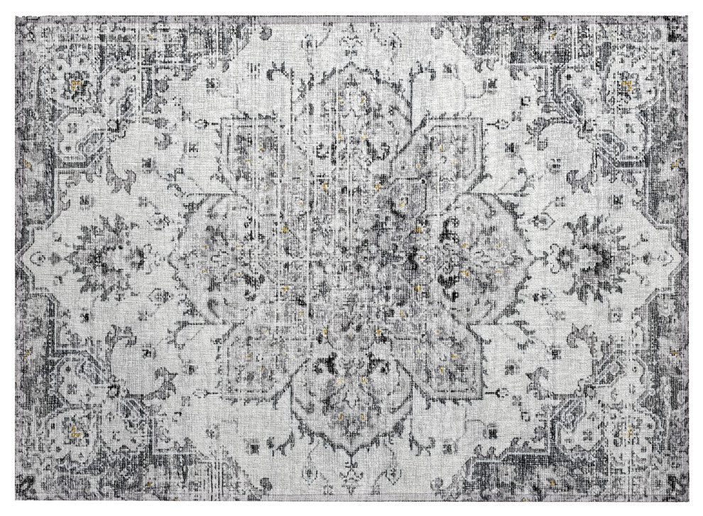 Indoor/Outdoor Marbella MB3 Linen Machine Washable 1'8" x 2'6" Rug