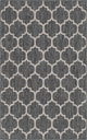Unique Loom Black Trellis Outdoor 5' 0 x 8' 0 Area Rug