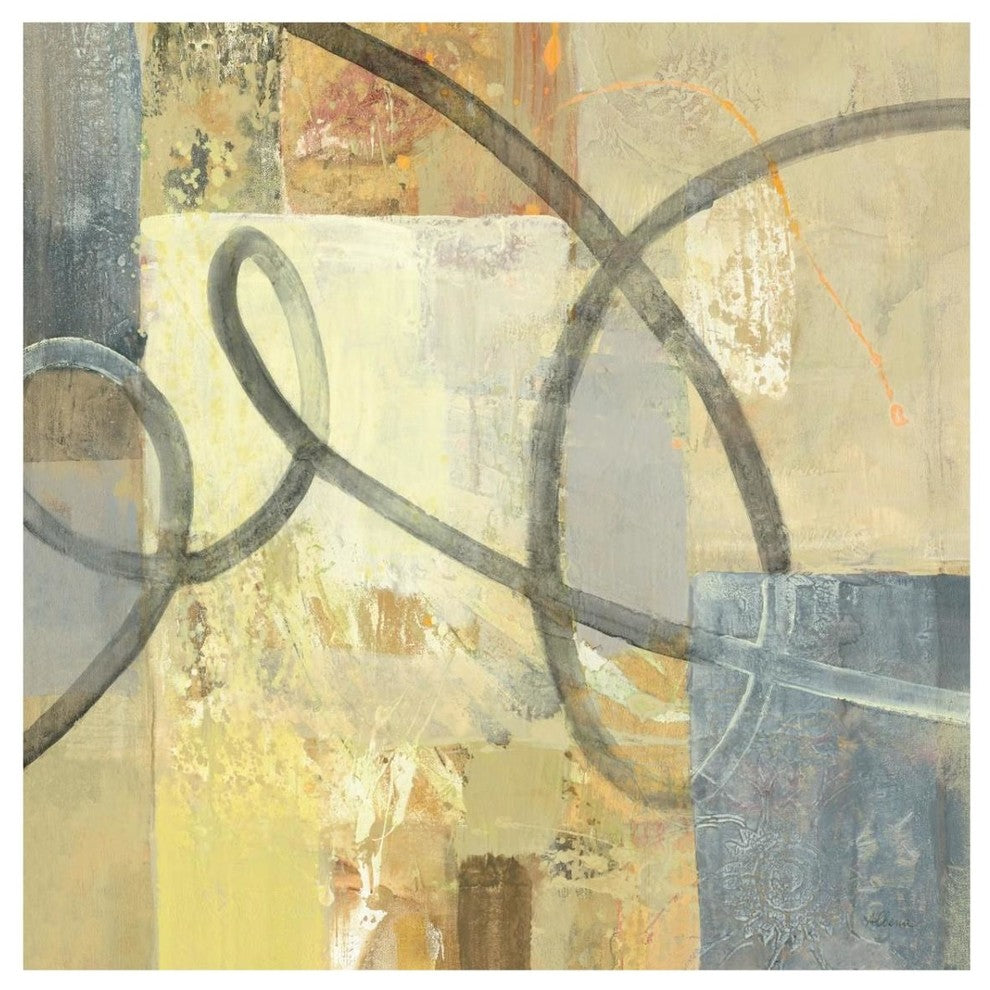 "Ribbon Dance II" Digital Paper Print by Albena Hristova, 32"x32"