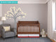Beautiful Tree Fabric Wall Decal, Tree Wall Decor, Ivory