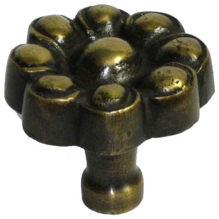 Round Floral Design Knob