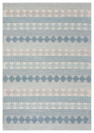 Safavieh Natura 8' x 10' Hand Loomed Wool Rug in Blue and Ivory