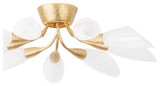 Hudson Valley Enfield Semi Flush 30.75", Vintage Gold Leaf