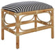 Laguna Small Bench, Striped