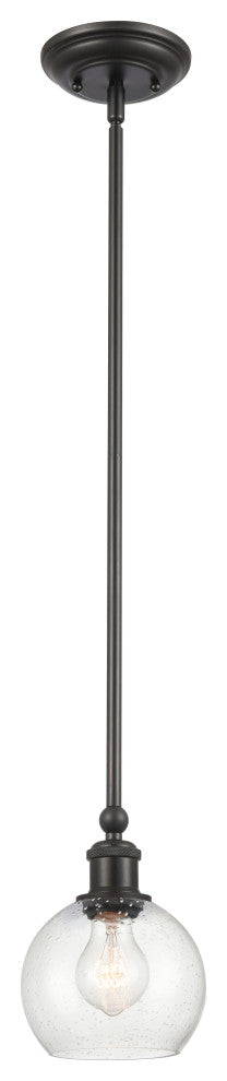 Innovations 341-1S-BK-G124-6-LED Concord 1 Light 6" Mini Pendant, Matte Black