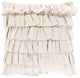 Surya Ruffle RLE-001 20"x20" Pillow Cover, Ivory