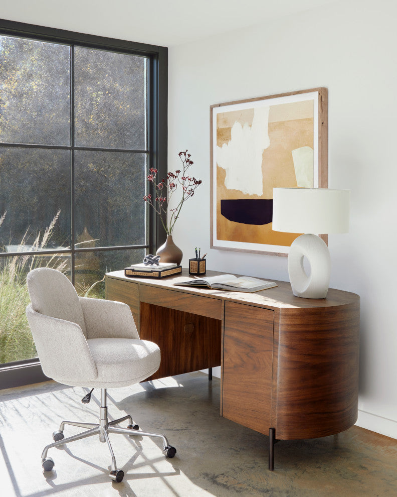 Lunas Executive Desk-Caramel Guanacaste