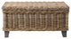 East at Main Hayward Kuba Brown Rectangular Rattan Coffee Table
