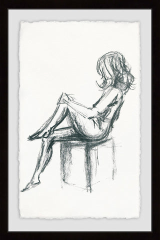 "Getting Ready II" Framed Painting Print, 12"x18"