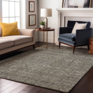 Premium Machine Washable Mayfield AMF574 Gray 5' x 7'6" Rug